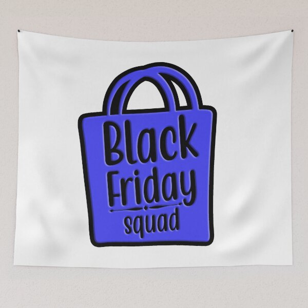 Item preview, Black Friday Squad : Colorful Artistic Typography design designed and sold by Department61.