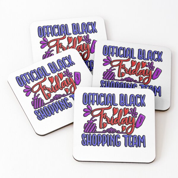 Item preview, Official Black Friday Shopping Team: Colorful Artistic Typography design designed and sold by Department61.