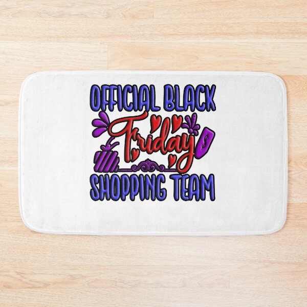 Item preview, Official Black Friday Shopping Team: Colorful Artistic Typography design designed and sold by Department61.