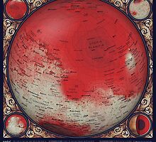 A Topographic Map of Mars by Eleanor Lutz