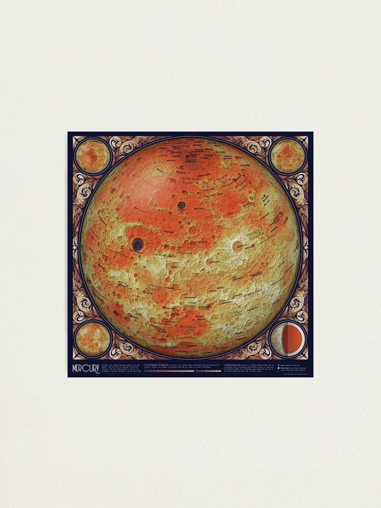 Alternate view of A Map of Mercury Photographic Print