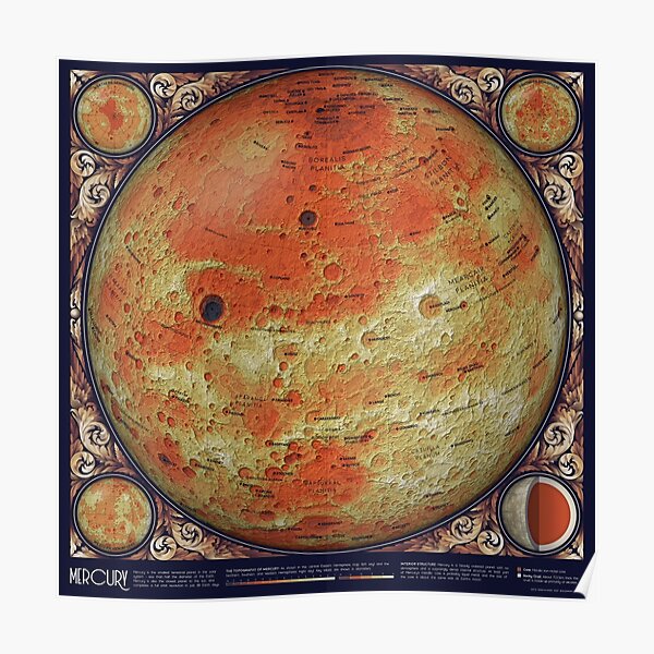 A Map of Mercury Poster