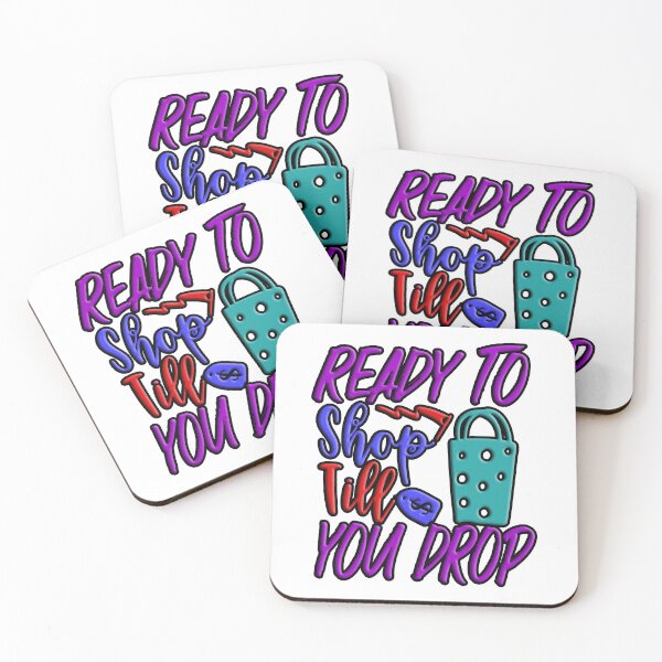 Item preview, Ready to Shop Till You Drop : Colorful Artistic Typography design designed and sold by Department61.