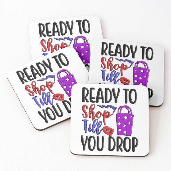 Item preview, Ready to Shop Till You Drop (2) : Colorful Artistic Typography design designed and sold by Department61.