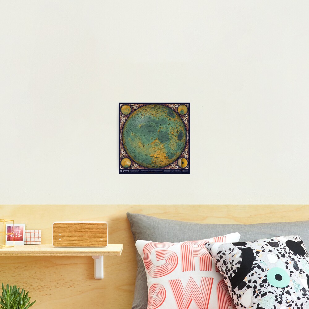 A Map of the Moon Photographic Print