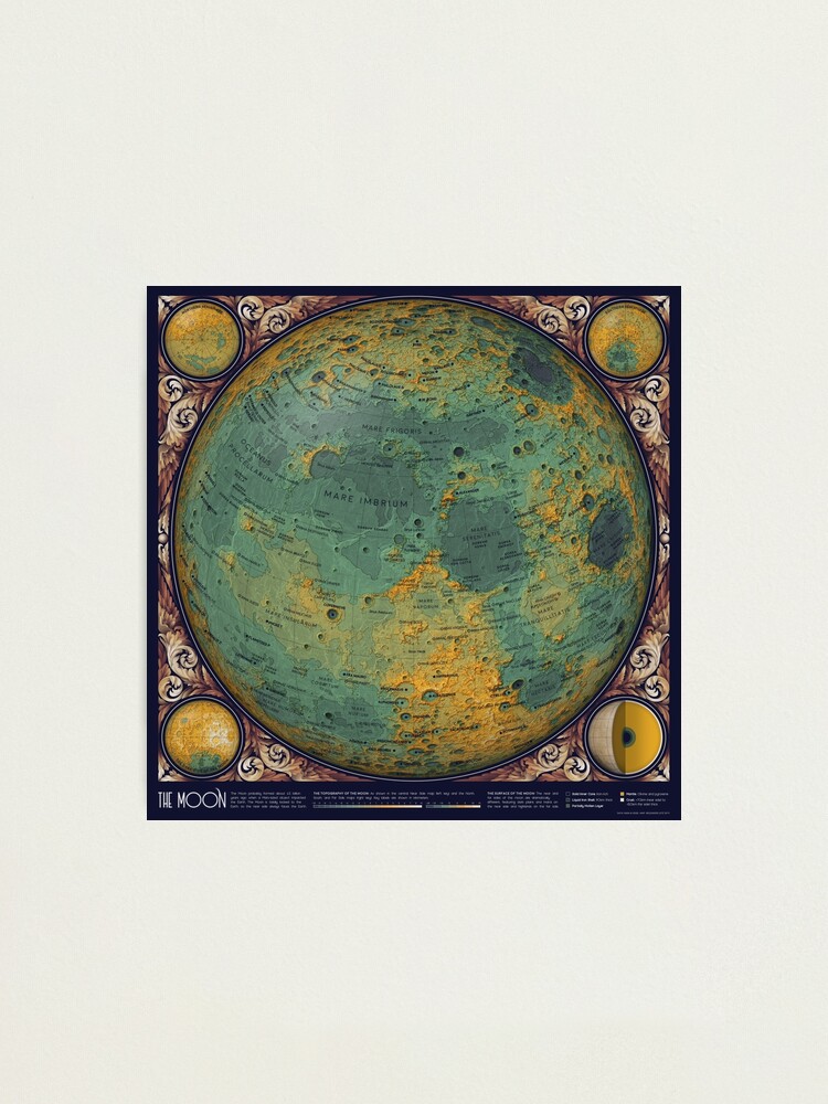 Alternate view of A Map of the Moon Photographic Print