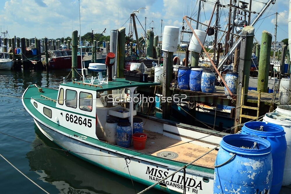 "Lobster Boat at Point Judith, RI [10]" by Schoolhouse62 Redbubble