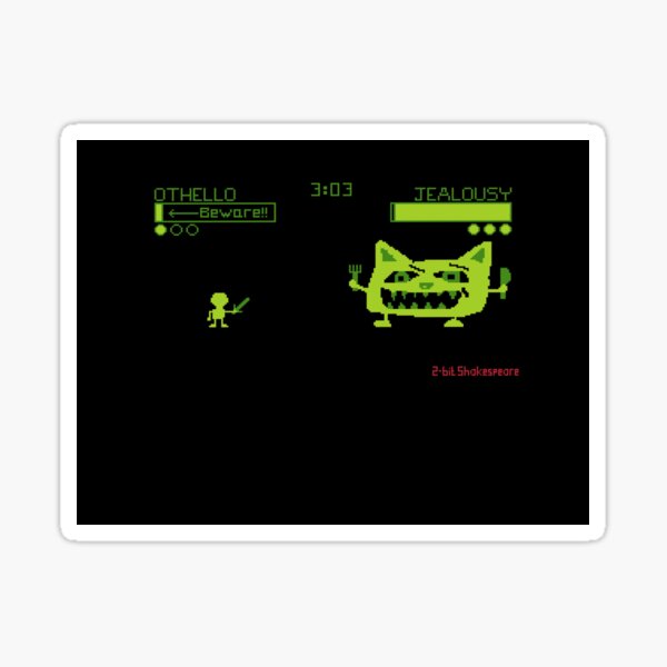 2-Bit Shakespeare - Othello Sticker
