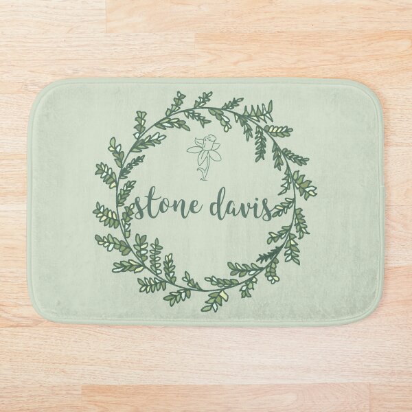 Stone Davis Laurel Wreath Bath Mat
