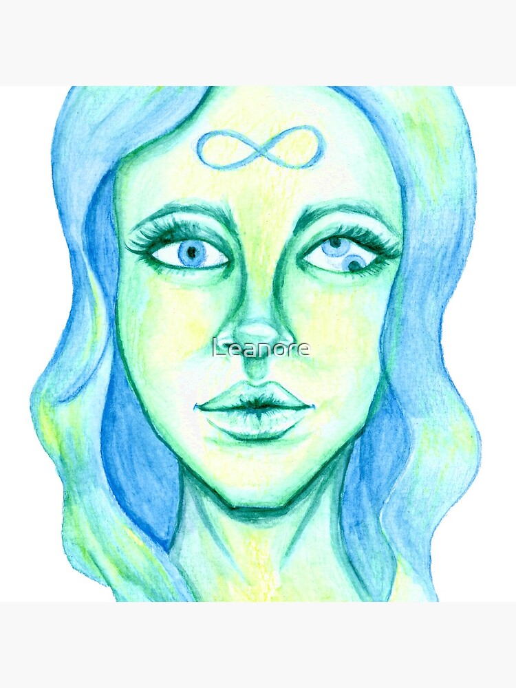 Blue Hair, Green Skin by Leanore
