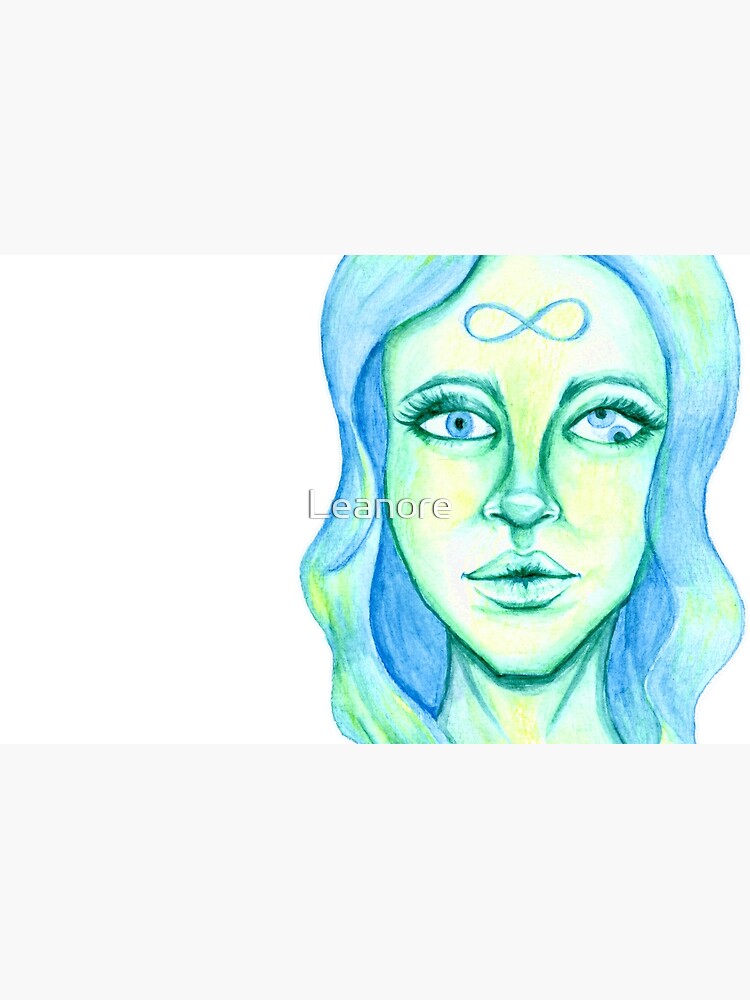 Blue Hair, Green Skin by Leanore