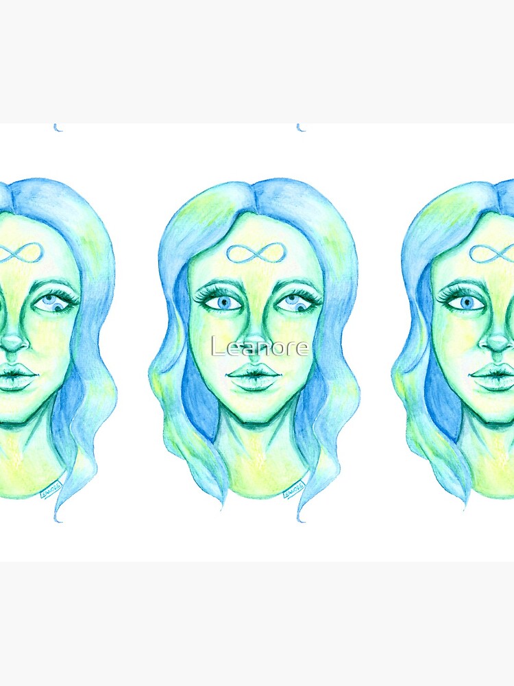 Blue Hair, Green Skin by Leanore