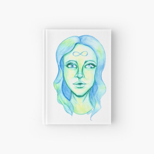 Blue Hair, Green Skin Hardcover Journal
