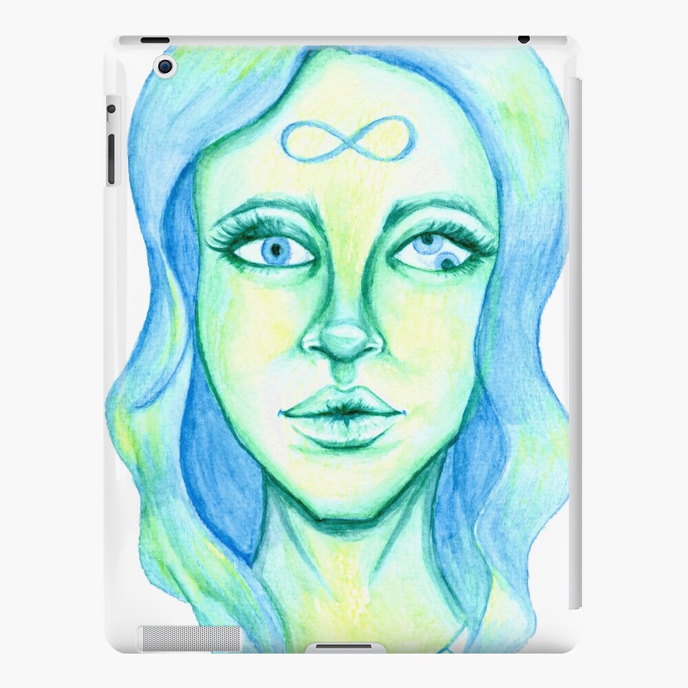 Blue Hair, Green Skin iPad Case & Skin