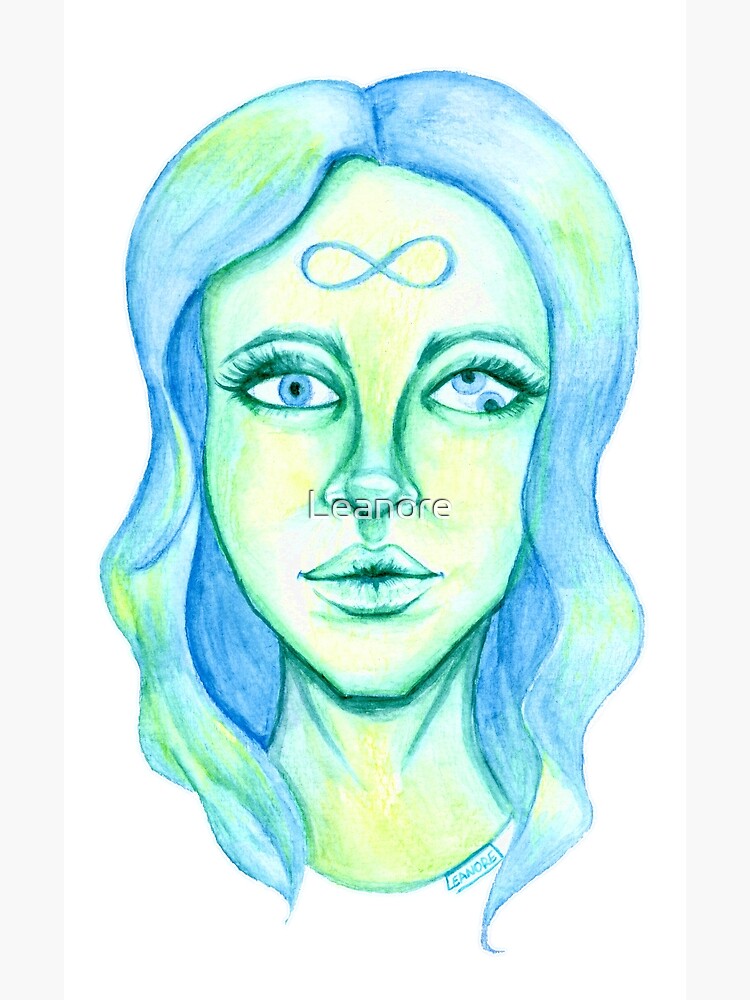 Blue Hair, Green Skin by Leanore