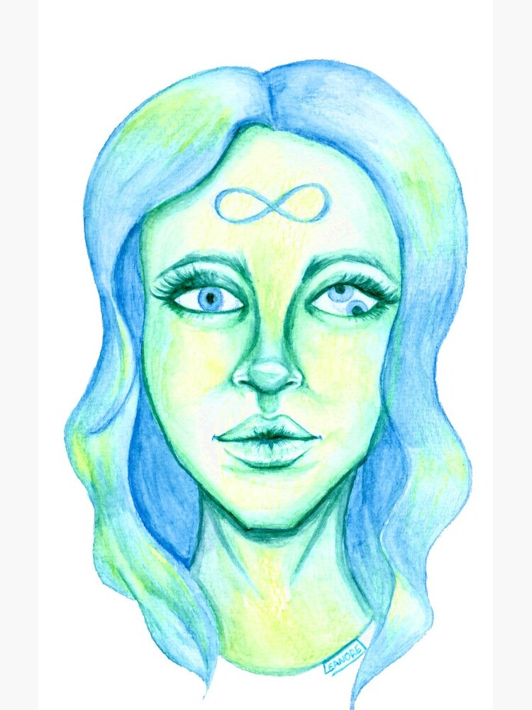 Blue Hair, Green Skin by Leanore