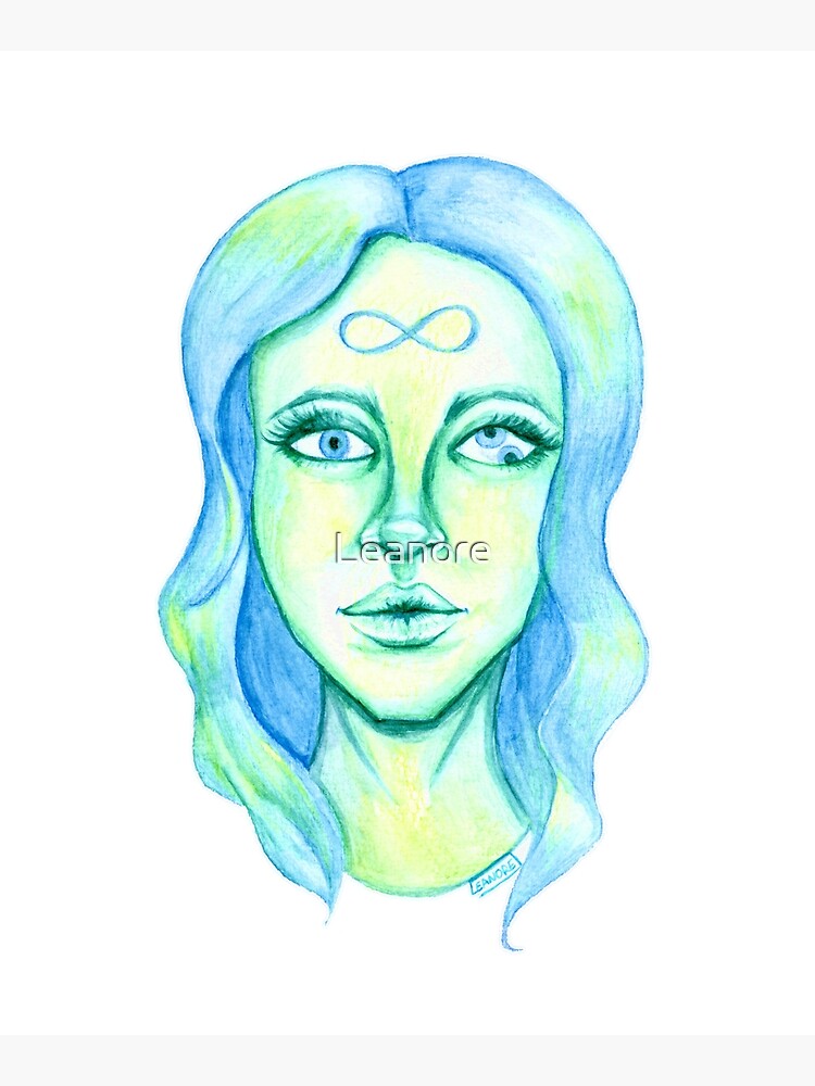 Blue Hair, Green Skin by Leanore