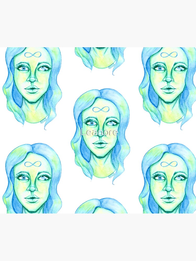Blue Hair, Green Skin by Leanore