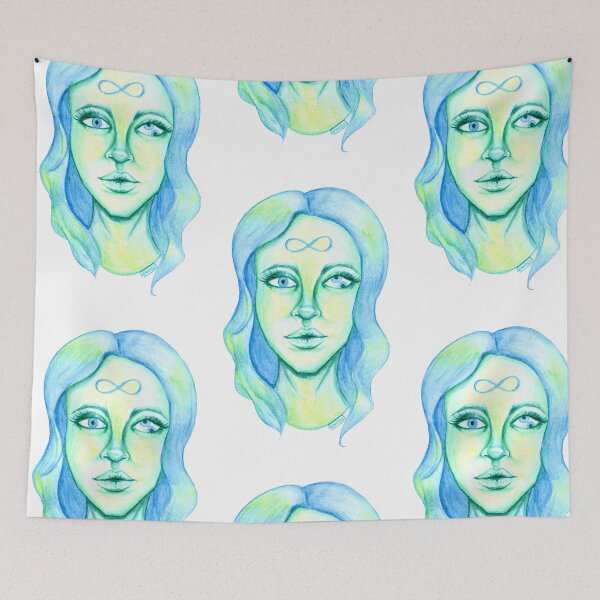 Item preview, Blue Hair, Green Skin designed and sold by Leanore.
