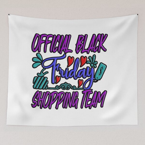 Item preview,  Official Black Friday Shopping Team (2) : Colorful Artistic Typography design designed and sold by Department61.