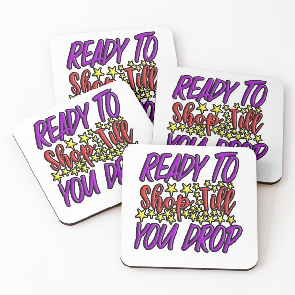 Item preview,   Ready to Shop Till You Drop (4) : Colorful Artistic Typography design designed and sold by Department61.