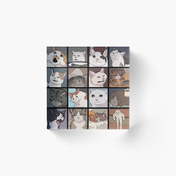 Meme Cats 2.0 Acrylic Block