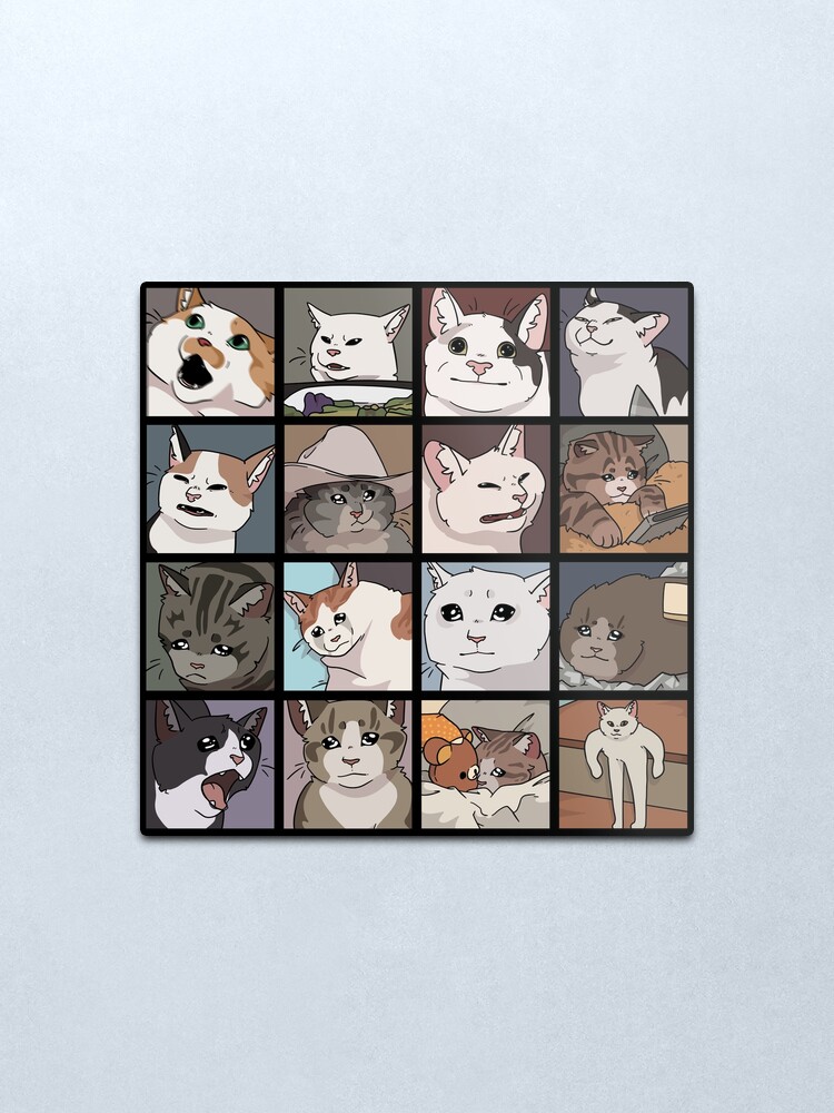 Alternate view of Meme Cats 2.0 Metal Print