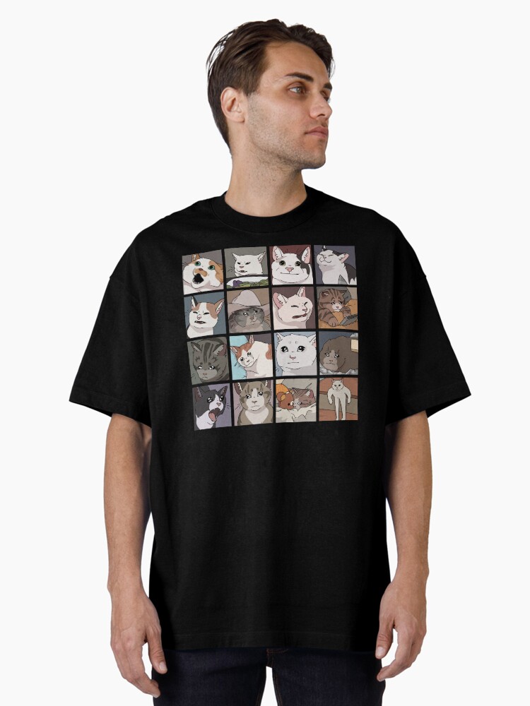 Thumbnail 1 of 7, Oversized T-Shirt, Meme Cats 2.0 designed and sold by How-Do-U-Art.