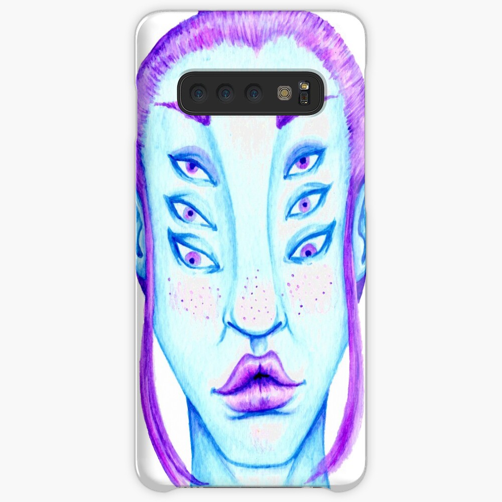 Purple Hair, Blue Skin Samsung Galaxy Snap Case