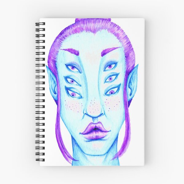 Item preview, Purple Hair, Blue Skin designed and sold by Leanore.