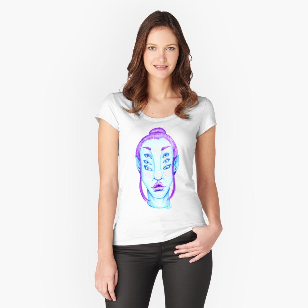 Item preview, Fitted Scoop T-Shirt designed and sold by Leanore.