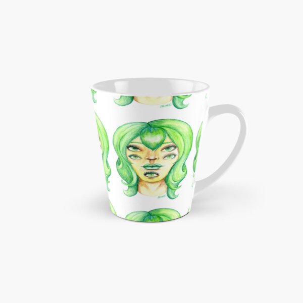 Green Hair, Golden Skin Tall Mug