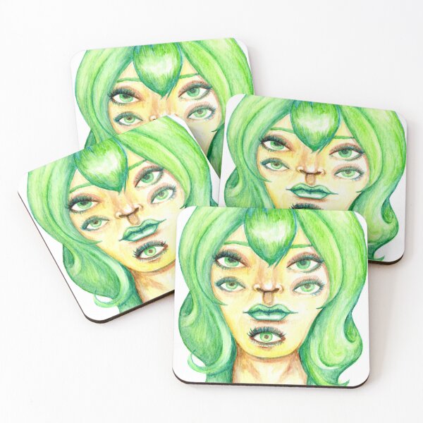 Item preview, Green Hair, Golden Skin designed and sold by Leanore.