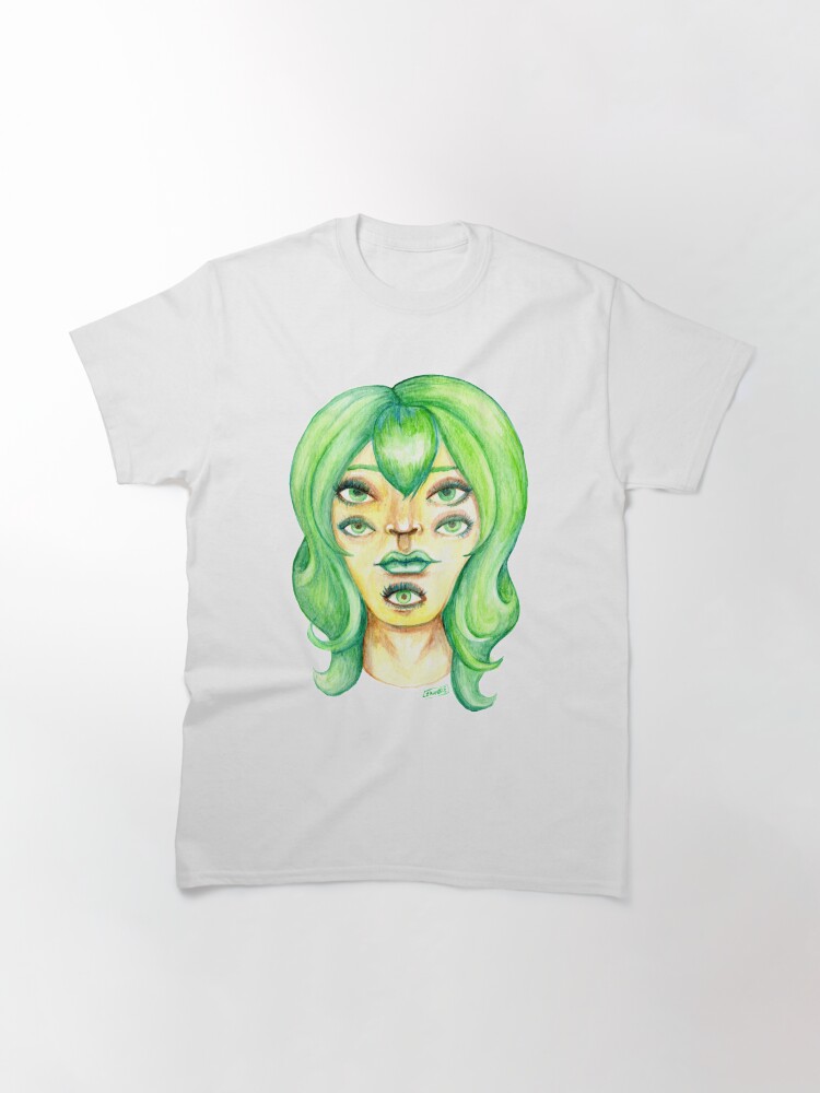 Alternate view of Green Hair, Golden Skin Classic T-Shirt