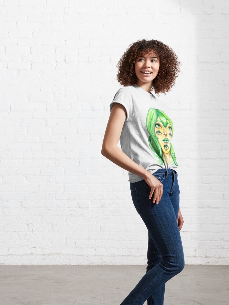Alternate view of Green Hair, Golden Skin Classic T-Shirt