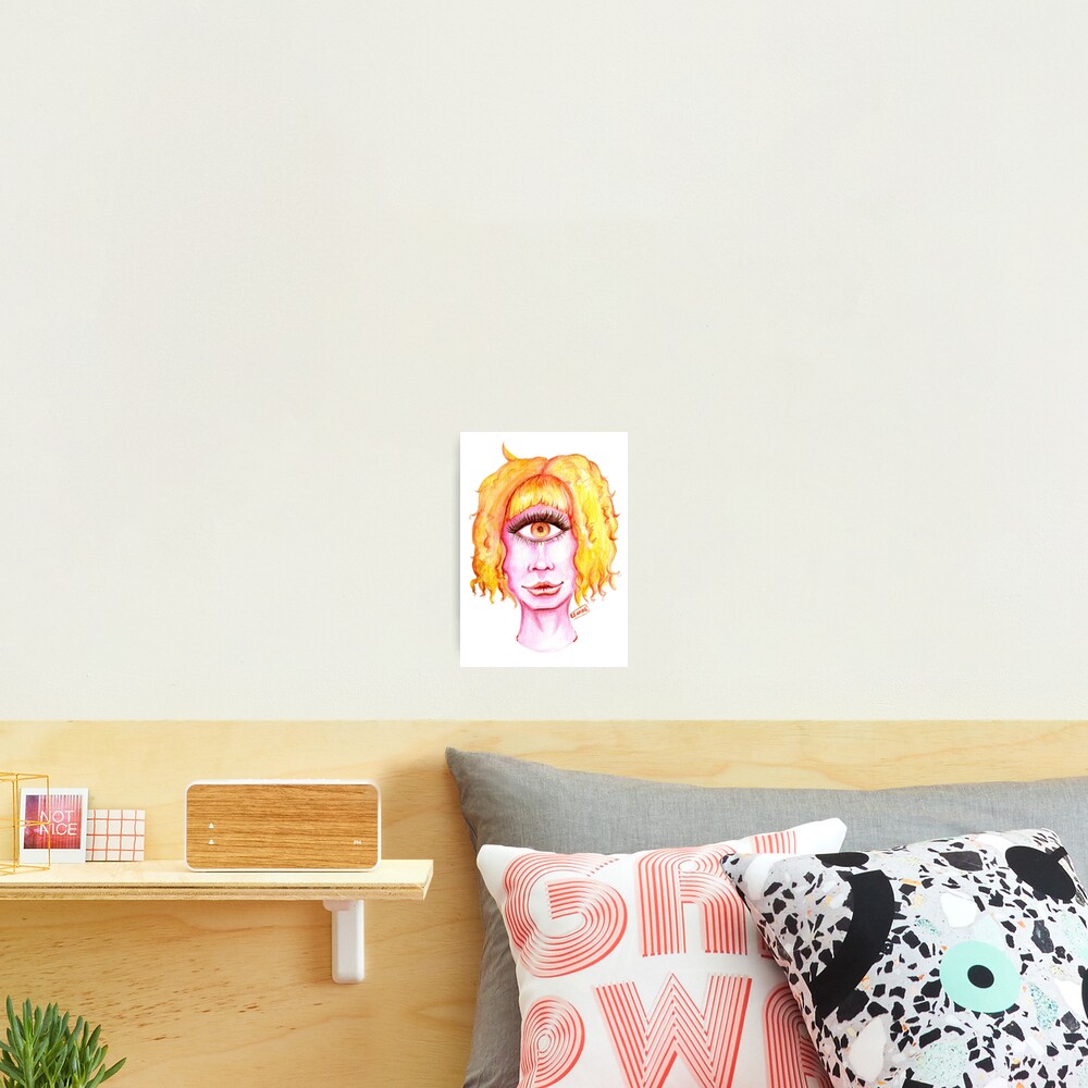 Golden Hair, Pink Skin Photographic Print