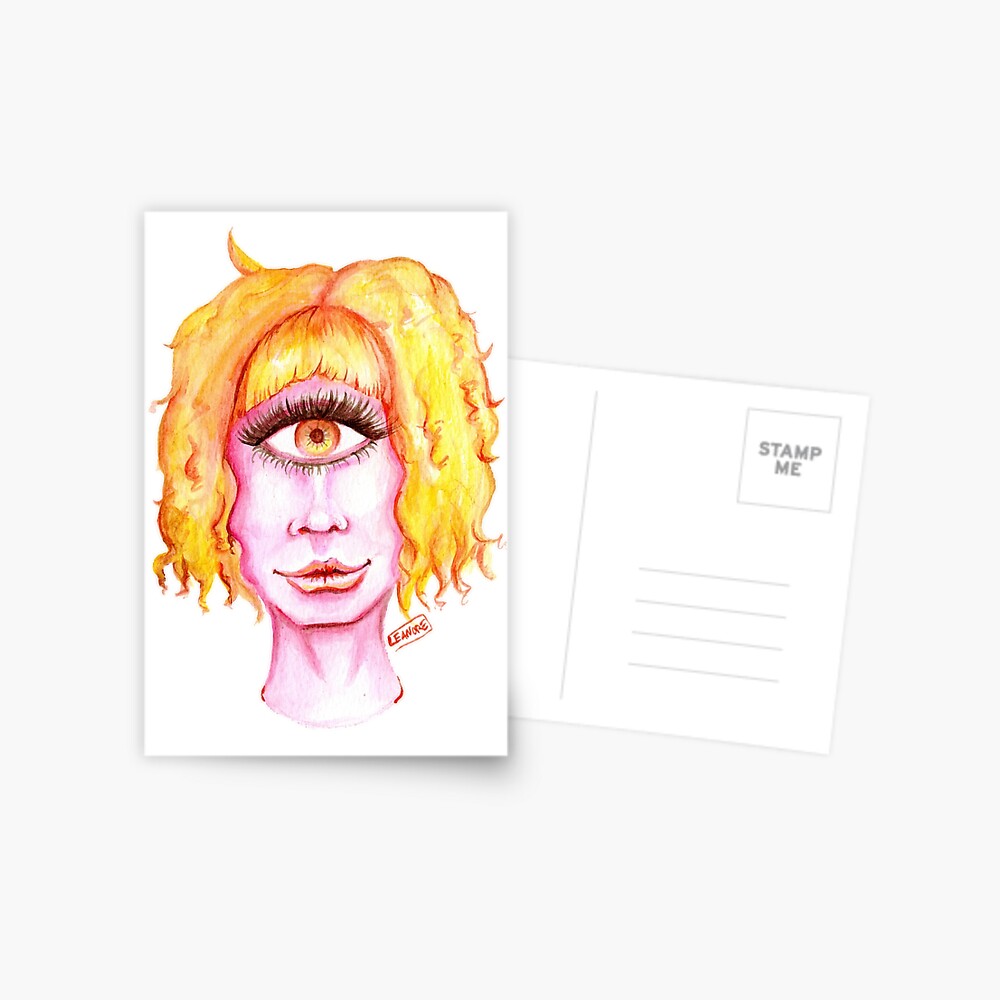 Golden Hair, Pink Skin Postcard