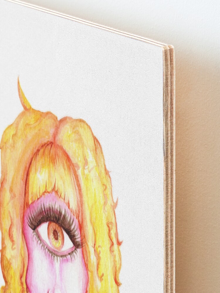 Alternate view of Golden Hair, Pink Skin Mounted Print