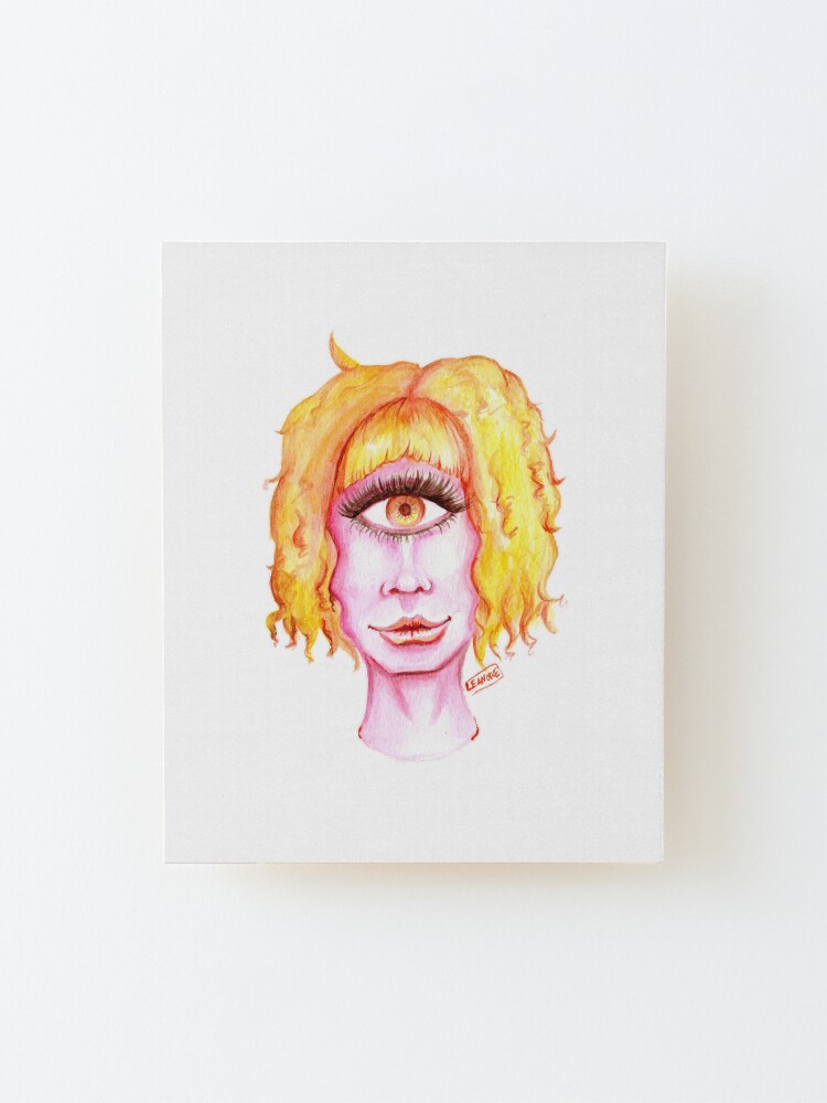 Alternate view of Golden Hair, Pink Skin Mounted Print