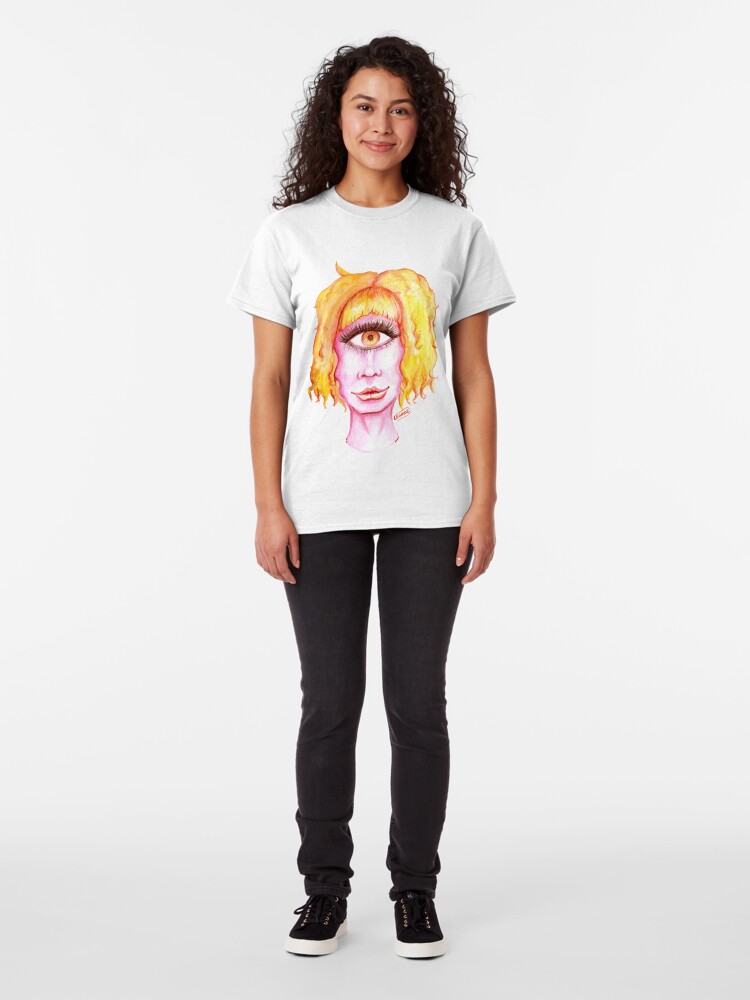 Alternate view of Golden Hair, Pink Skin Classic T-Shirt