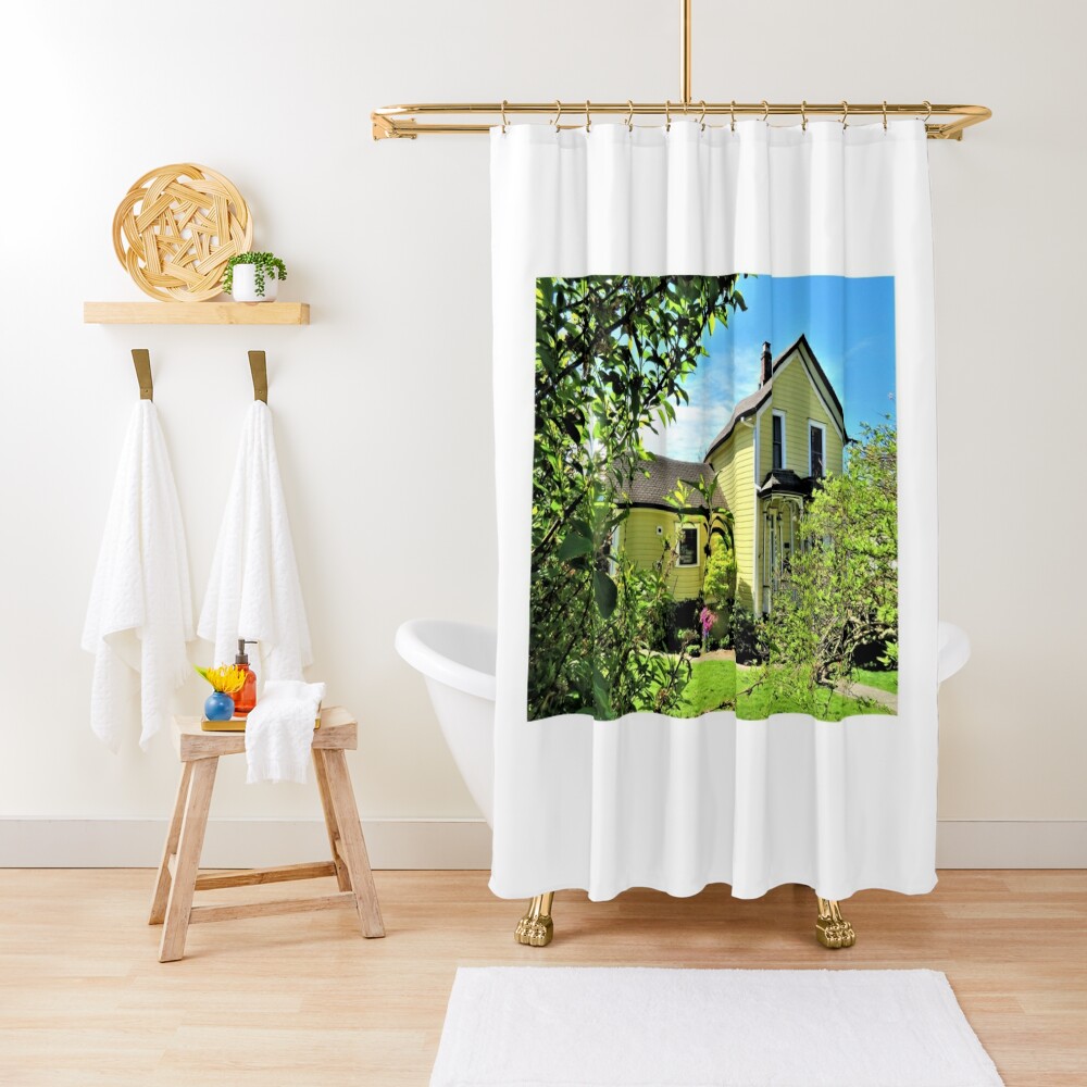 "Country Cottage" Shower Curtain for Sale by Lesliebc Redbubble