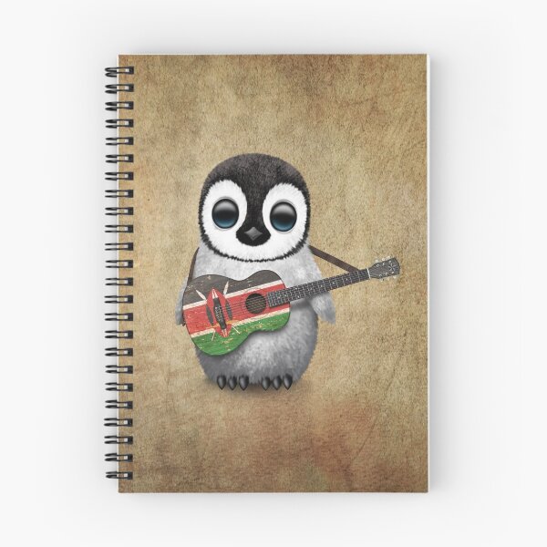 Item preview, Baby Penguin Playing Kenyan Flag Guitar designed and sold by JeffBartels.