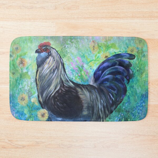 Item preview, Easter Egger Rooster in Acrylic designed and sold by LyddieDoodles.