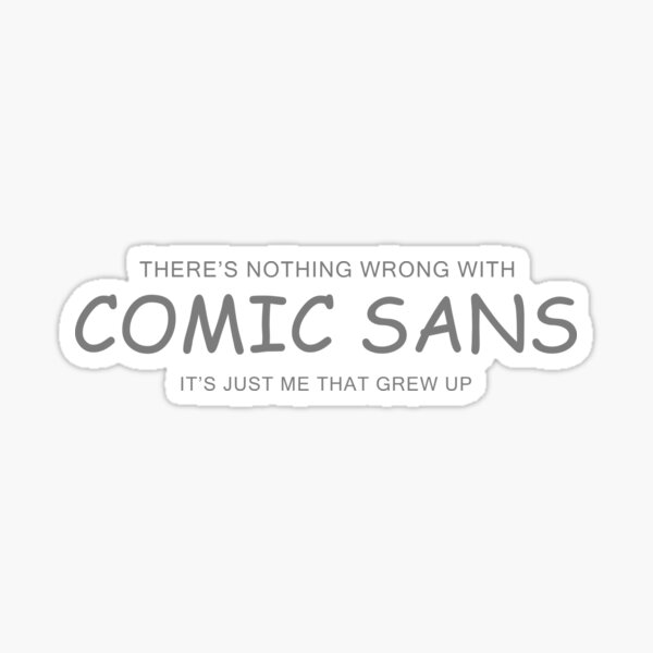 Vista previa del artículo con la obra «Comic Sans», diseñado y vendido por crtswerks.