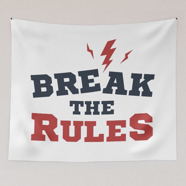 Item preview, Motivational Quote - Break The Rules. Lettering designed and sold by Sloth Astronaut.