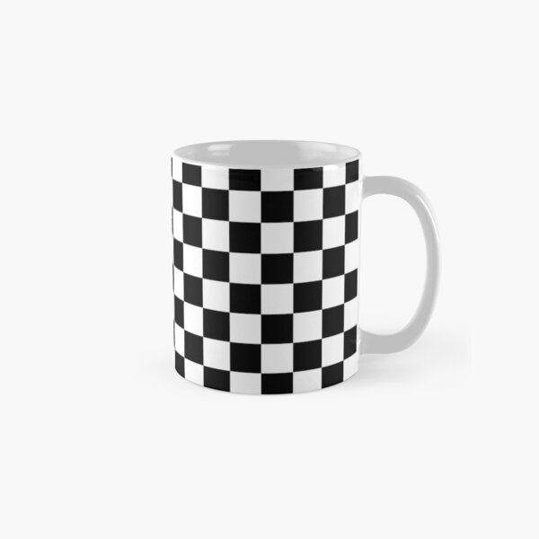 Black and White Checkerboard Classic Mug