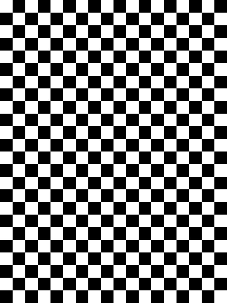 Black and White Checkerboard | Poster