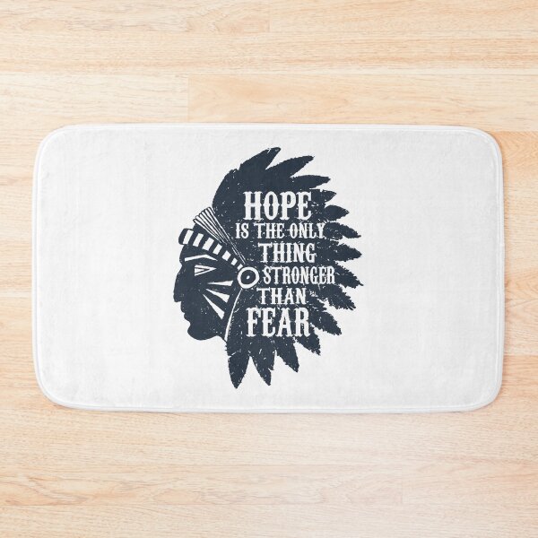 Item preview, American Native Chief Head. Motivational Text. Hope Is Strong designed and sold by Sloth Astronaut.