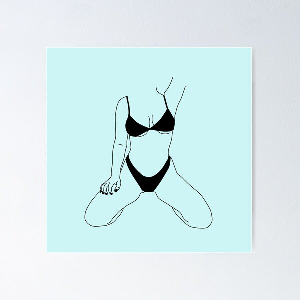 Female body parts glyph icons set. Woman's breast and bikini zone