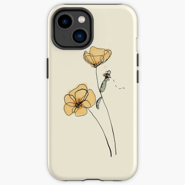 Poppies and a Bee iPhone Tough Case